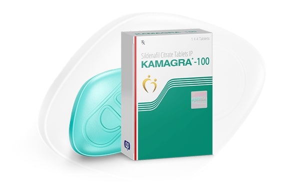 Kamagra 100mg verpakking met pil